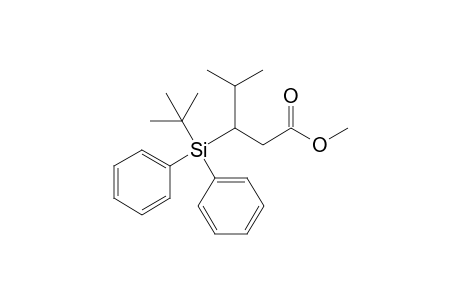 3-[tert-butyl(diphenyl)silyl]-4-methyl-valeric acid methyl ester