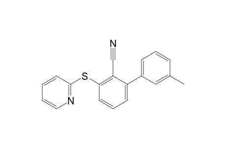 3'-Methyl-3-(pyridin-2-ylthio)-[1,1'-biphenyl]-2-carbonitrile