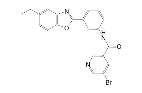3-pyridinecarboxamide, 5-bromo-N-[3-(5-ethyl-2-benzoxazolyl)phenyl]-
