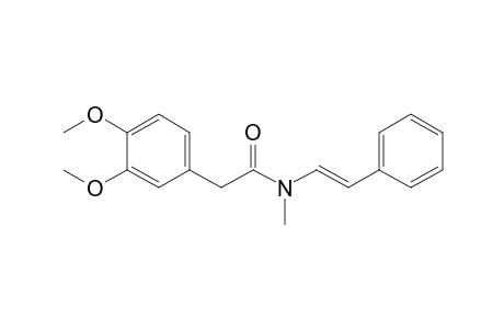 2-(3,4-dimethoxyphenyl)-N-methyl-N-[(E)-2-phenylethenyl]acetamide