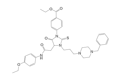 benzoic acid, 4-[4-[2-[(4-ethoxyphenyl)amino]-2-oxoethyl]-5-oxo-3-[3-[4-(phenylmethyl)-1-piperazinyl]propyl]-2-thioxo-1-imidazolidinyl]-, ethyl