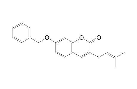 7-Benzyloxy-3-(3-methylbut-2-enyl)coumarin