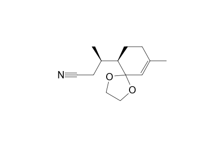 1,4-Dioxaspiro[4.5]dec-9-ene-6-propanenitrile, .beta.,9-dimethyl-, (R*,R*)-
