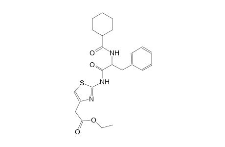 ethyl [2-({2-[(cyclohexylcarbonyl)amino]-3-phenylpropanoyl}amino)-1,3-thiazol-4-yl]acetate