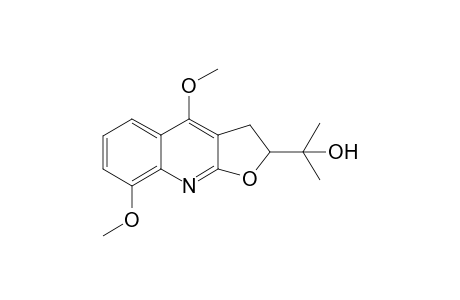 (R)-2,3-Dihydro-2-(1'-hydroxyisopropyl)-4,8-dimethoxyfurano[2,3-b]quinoline