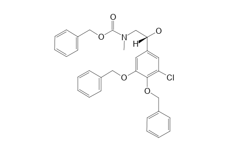 (R)-(PHENYLMETHYL)-N-(2-(3-CHLORO-4,5-DI-(PHENYLMETHOXY)-PHENYL)-2-HYDROXYETHYL)-N-METHYL-CARBAMATE