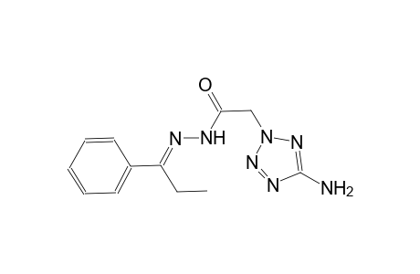2-(5-amino-2H-tetraazol-2-yl)-N'-[(E)-1-phenylpropylidene]acetohydrazide