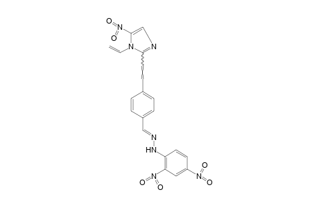 p-[2-(5-NITRO-1-VINYLIMIDAZOL-2-YL)VINYL]BENZALDEHYDE, (2,4-DINITROPHENYL)HYDRAZONE