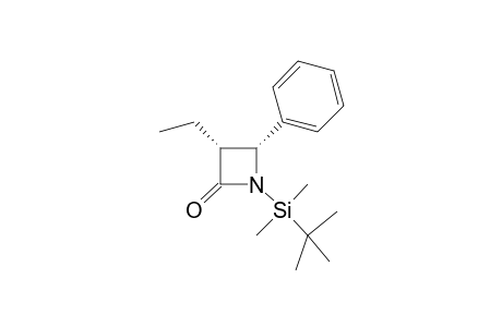 N-tert-Butyldimethylsilyl-3,4-cis-3-ethyl-4-phenylazetidinone