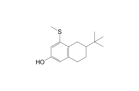 2-tert-butyl-8-(methylthio)tetralin-6-ol