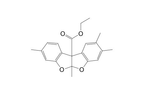 5a,10b-dihydro-2,3,5a,8-tetramethylbenzofuro[2,3-b]benzofuran-10b-carboxylic acid, ethyl ester
