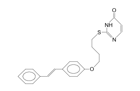 2-(E)-(Stilbenyloxy-butylthio)-4(3H)-pyrimidinone