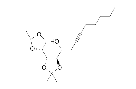 6,6,7,7-Tetrahydro-1,2,3,4,5,6,7,8-octadeoxy-10,11:12,13-di-O-isopropylidene-D-manno-tridecitol