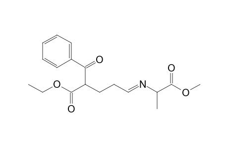 Methyl N-(4-benzoyl-4-ethoxycarbonylbutylidene)alaninate