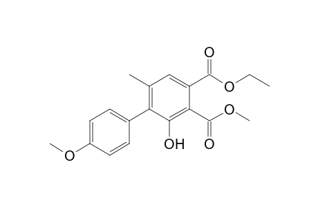 4-Ethyl 3-Methyl 2-Hydroxy-4'-methoxy-6-methylbiphenyl-3,4-dicarboxylate