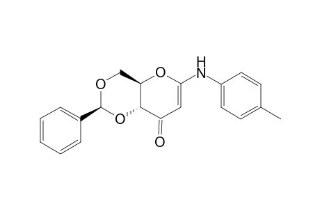 4,6-O-(R)-Benzylidene-1,2-dideoxy-1-(p-tolylamino)-D-erythro-hex-1-enopyranos-3-ulose