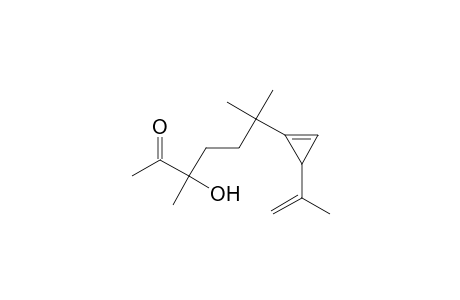 3,6-Dimethyl-3-oxidanyl-6-(3-prop-1-en-2-ylcyclopropen-1-yl)heptan-2-one