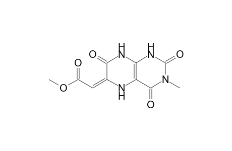 6-[(Methoxycarbonyl)methylene]-1,2,3,4,7,8-hexahydro-N(3)-methylpteridine-2,4,7-trione