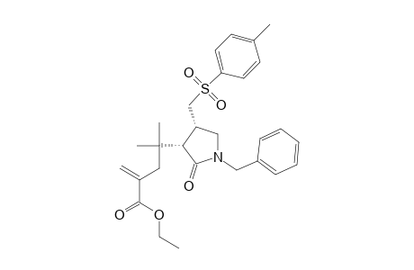 cis-N-Benzyl-3-(1,1-dimethyl-3-ethoxycarbonyl-3-buten-1-yl)-4-p-toluenesulfonylmethyl-pyrrolidin-2-one