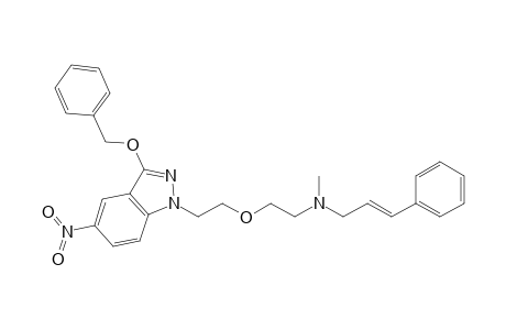 (E)-N-[5-(3-Benzyloxy-5-nitro-1H-indazole-1-yl)-3-oxapentyl]-N-methyl-3-phenyl-2-propenamine