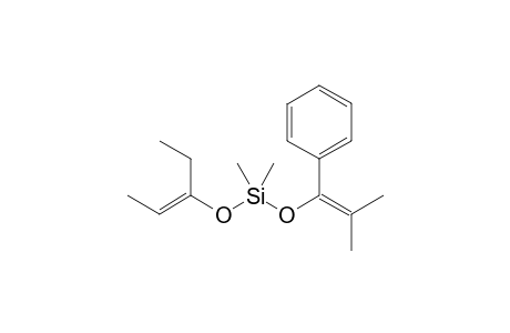 3-[(.beta.,.beta.-Dimethyl-.alpha.-styryloxy)-dimethylsilyloxy]-2-pentene