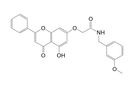 acetamide, 2-[(5-hydroxy-4-oxo-2-phenyl-4H-1-benzopyran-7-yl)oxy]-N-[(3-methoxyphenyl)methyl]-
