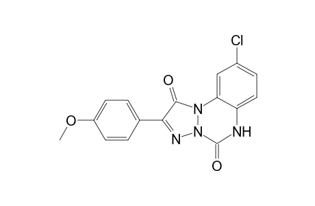 2-(p-Methoxyphenyl)-9-chloro-(1,2,3)-triazolo[1,2-a]-(1,2,4)-benzotriazine-1,5(6H)-dione