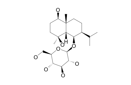 OPHIOPOGONOSIDE-A;1-BETA,4-BETA,6-BETA-TRIHYDROXY-CIS-EUDESMANE-6-O-D-GLUCOPYRANOSIDE