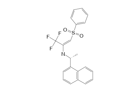 (+/-)-N2-[1-(1-NAPHTHYL)-ETHYL]-1,1,1-TRIFLUORO-3-PHENYLSULFONYL-2-PROPANIMINE;ENAMINO-TAUTOMER