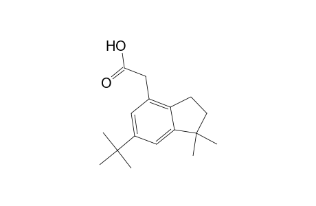 1H-Indene-4-acetic acid, 6-(1,1-dimethylethyl)-2,3-dihydro-1,1-dimethyl-