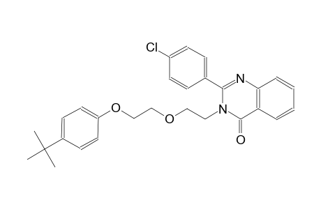 3-{2-[2-(4-tert-butylphenoxy)ethoxy]ethyl}-2-(4-chlorophenyl)-4(3H)-quinazolinone