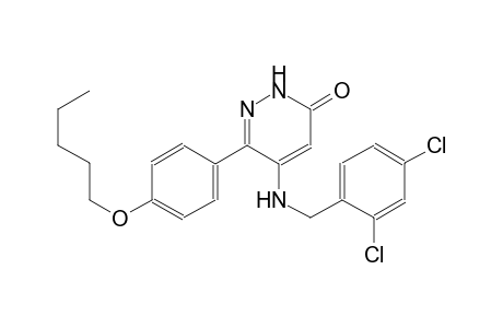 5-[(2,4-dichlorobenzyl)amino]-6-[4-(pentyloxy)phenyl]-3(2H)-pyridazinone