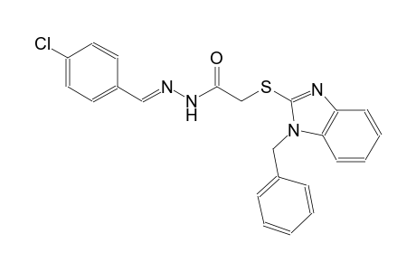 acetic acid, [[1-(phenylmethyl)-1H-benzimidazol-2-yl]thio]-, 2-[(E)-(4-chlorophenyl)methylidene]hydrazide