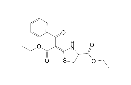 (2Z)-2-(1-benzoyl-2-ethoxy-2-keto-ethylidene)thiazolidine-4-carboxylic acid ethyl ester