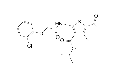isopropyl 5-acetyl-2-{[(2-chlorophenoxy)acetyl]amino}-4-methyl-3-thiophenecarboxylate