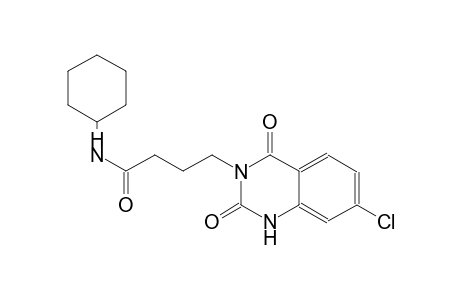 4-(7-chloro-2,4-dioxo-1,4-dihydro-3(2H)-quinazolinyl)-N-cyclohexylbutanamide