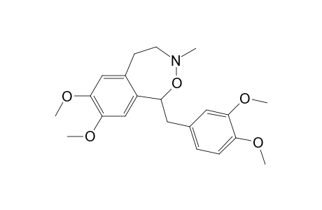 2,3-Benzoxazepine, 1-[(3,4-dimethoxyphenyl)methyl]-1,3,4,5-tetrahydro-7,8-dimethoxy-3-methyl-, (.+-.)-