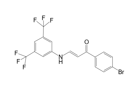 (2E)-3-[3,5-Bis(trifluoromethyl)anilino]-1-(4-bromophenyl)-2-propen-1-one