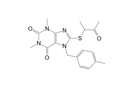 1,3-dimethyl-7-(4-methylbenzyl)-8-[(1-methyl-2-oxopropyl)sulfanyl]-3,7-dihydro-1H-purine-2,6-dione