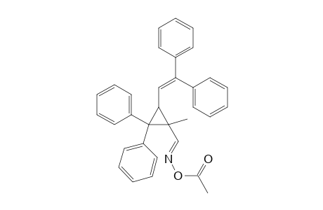 2,2-(Diphenylvinyl)-3,3-diphenyl-1-cyclopropanecarbaldehyde Oxime Acetate