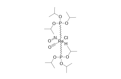CIS-(CHLORO)-(CARBONYL)-(HYDRIDO)-(NITROSO)-BIS-(TRIISOPROPYLOXYPHOSPHINO)-RHENIUM-V