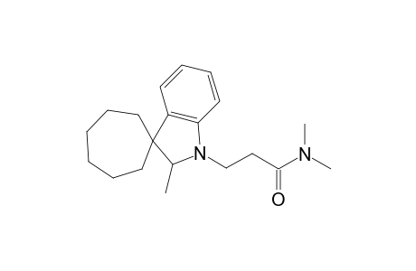 Spiro[cycloheptane-1,3'-[3H]indole]-1'(2'H)-propanamide, N,N,2'-trimethyl-