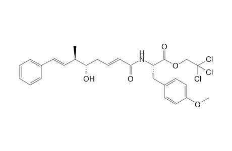 2,2,2-Trichloroethyl ester of N-[(1-oxo-5(S)-hydroxy-6(R)-methyl-8-phenyl)octa-2,7-dienyl]-O-methyl-D-tyrosine