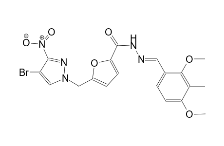 5-[(4-bromo-3-nitro-1H-pyrazol-1-yl)methyl]-N'-[(E)-(2,4-dimethoxy-3-methylphenyl)methylidene]-2-furohydrazide