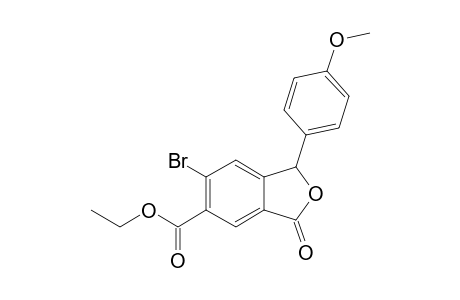 Ethyl 6-Bromo-1-(4-methoxyphenyl)-3-oxo-1,3-dihydro-2-benzofuran-5-carboxylate