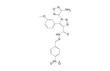 1-(4-amino-1,2,5-oxadiazol-3-yl)-5-(3-methoxyphenyl)-N'-[(E)-(4-nitrophenyl)methylidene]-1H-1,2,3-triazole-4-carbohydrazide