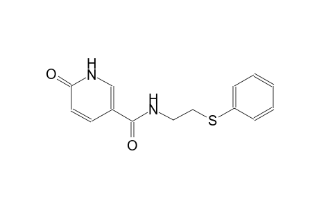 6-oxo-N-[2-(phenylsulfanyl)ethyl]-1,6-dihydro-3-pyridinecarboxamide