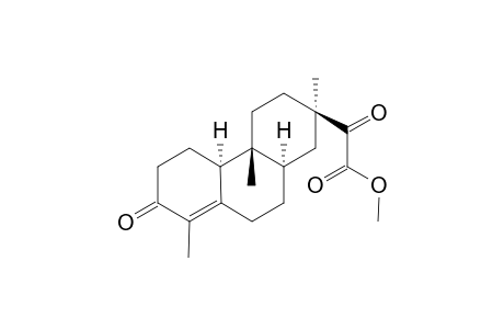 3,15-dioxo-18-nor-ent-ros-4-ene-16-carboxylic acid methyl ester