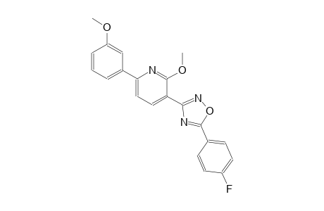 3-[5-(4-fluorophenyl)-1,2,4-oxadiazol-3-yl]-2-methoxy-6-(3-methoxyphenyl)pyridine