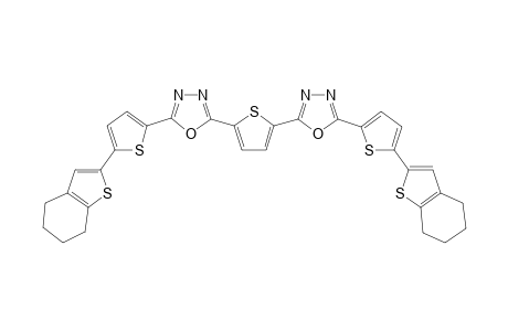 2,5-bis{5'-[5"-(4''',5''',6'",7'''-Tetrahydrobenzo[b]thiophen-2'''-yl)-2''-thienyl]-1'',3'',4''-oxaadiazol-2''-yl}thiophene